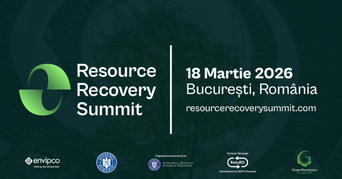 RESOURCE RECOVERY SUMMIT 2026: România, punct de întâlnire pentru decidenți europeni în economia circulară