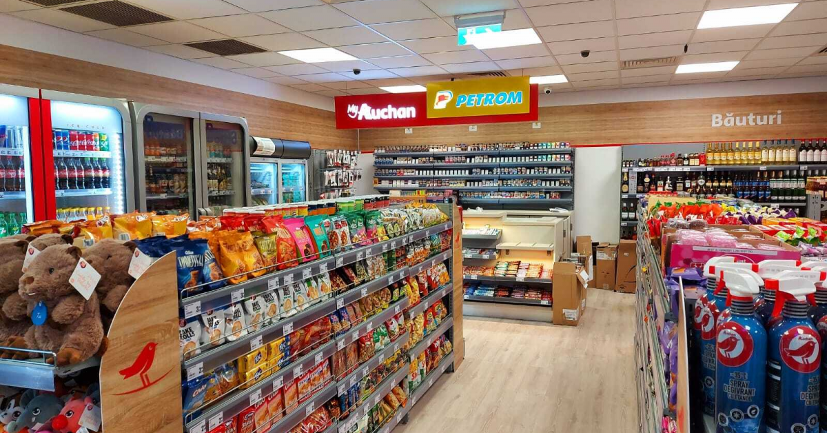 Rețeaua de magazine MyAuchan din stațiile Petrom a ajuns la 50 de unități