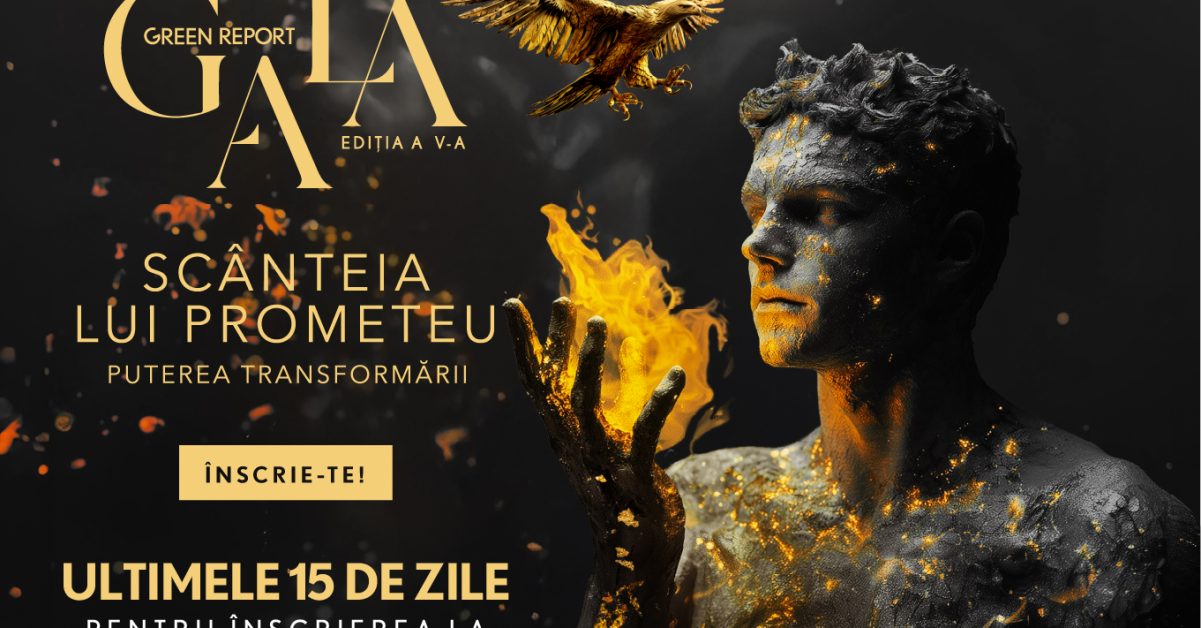 Înscrierile pentru Gala Green Report 2025 se prelungesc până pe 31 octombrie!