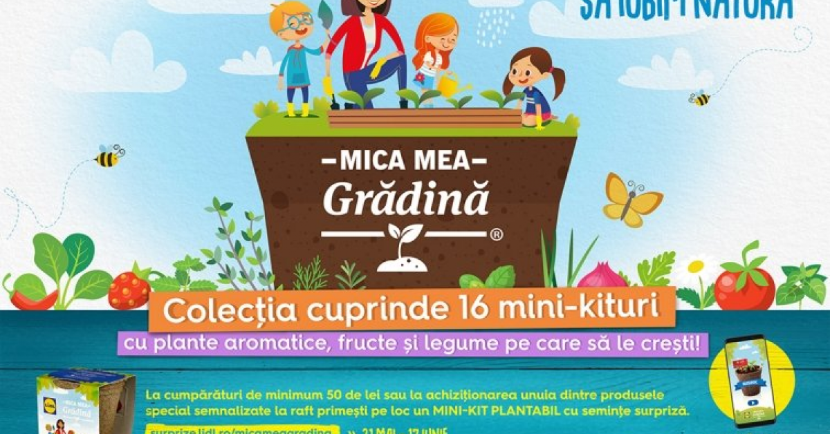 Mica mea Gradina: un mini-kit lansat de Lidl pentru copii