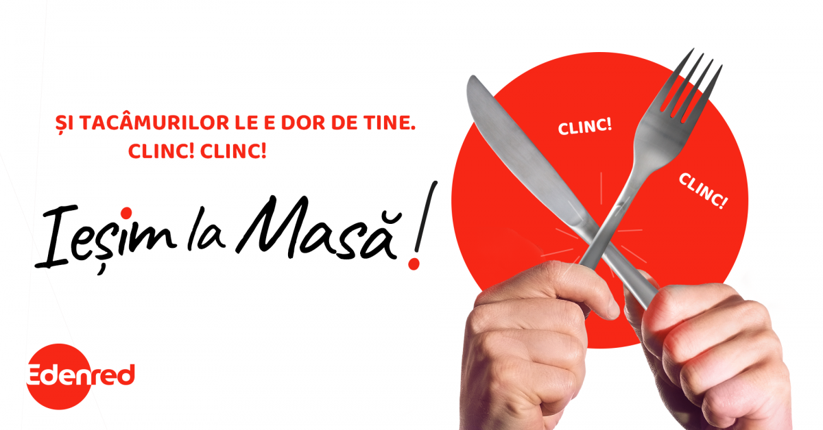 Edenred România lansează un program de susținere a restaurantelor, oferind 20.000 de mese gratuite în aceste localuri