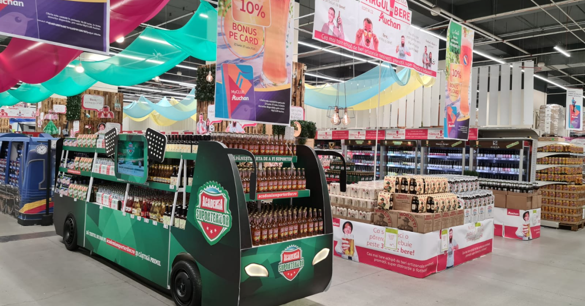 Târg de bere la Auchan: 300 de sortimente, din care 175 de beri sunt fabricate în România