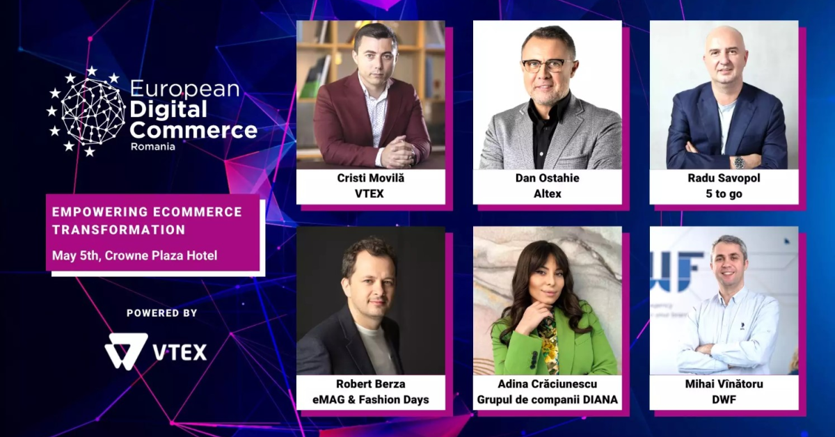 Retailul viitorului: cum să îți crești vânzările și să te menții pe placul clienților. Află gratuit de la specialiștii prezenți la European Digital Commerce