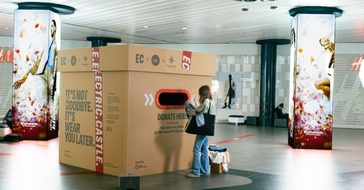 Colectă de haine în Promenada Mall pentru Electric Castle: ce articole pot fi donate și în ce vor fi transformate