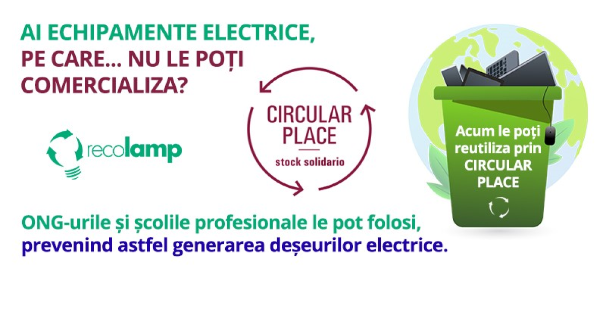 Recolamp lansează o platformă de ”donații„ pentru producătorii şi distribuitorii de deșeuri electrice și electronice