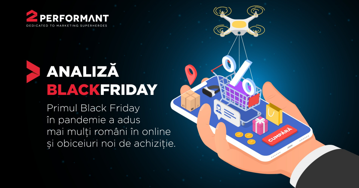 Black Friday 2020 la 2Performant: ce comenzi record au fost date de români și cum a ajutat marketingul afiliat retailerii